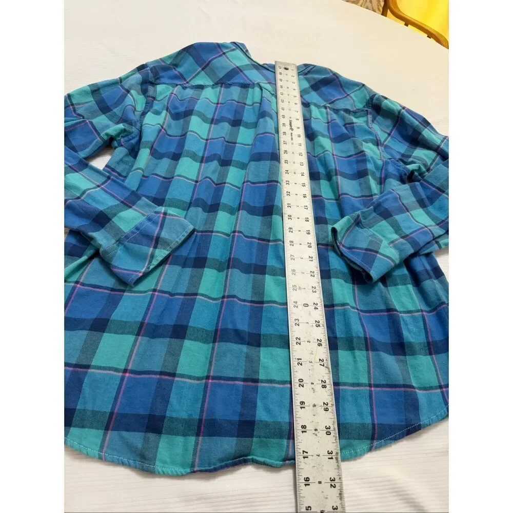 Chubbies Blue Plaid Flannel Long Sleeve Button Down Shirt Size XXL